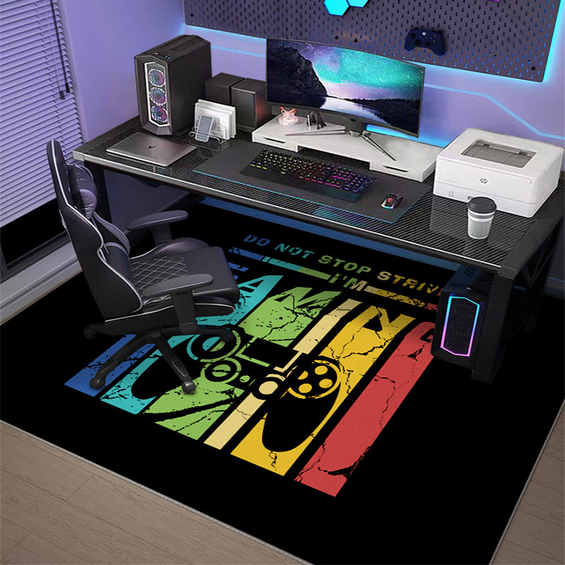 Pc Gaming Chair - VIKAMA Rutschfeste Stuhlunterlage Gaming-Schreibtischunterlage, Schalldämmende Bodenmatte