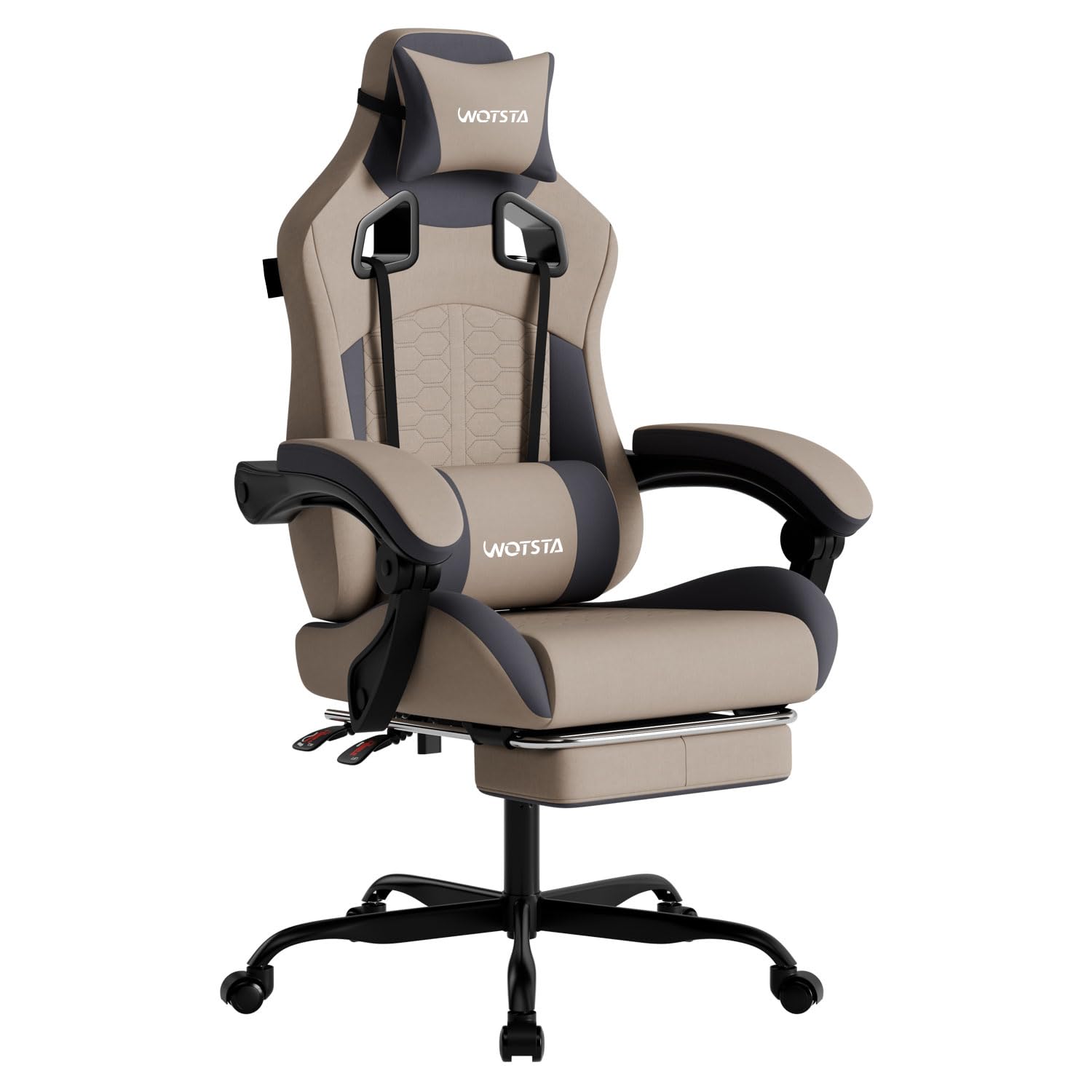 Pc Gaming Chair - Gaming-Stuhl mit Massagefunktion, Ergonomischer PC-Gaming-Stuhl mit