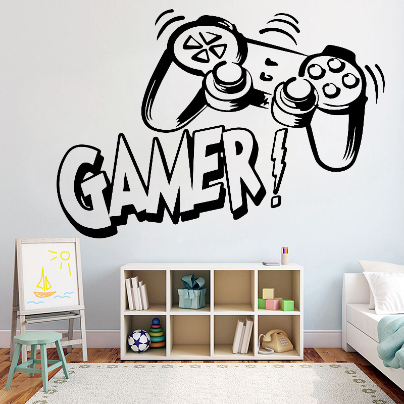 Pc Gaming Quotes - Wand Aufkleber für Kinder Zimmer Video
