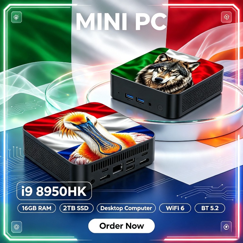 Pc Gaming Gaming - 2026 Intel i9 8950HK Mini-PC Gaming-Desktop,