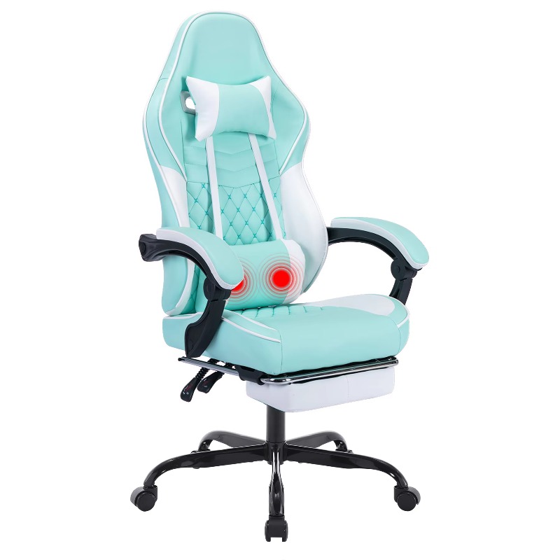 Pc Gaming Chair - Gaming-Stuhl mit Massagefunktion Ergonomischer PC-Gaming-Stuhl mit