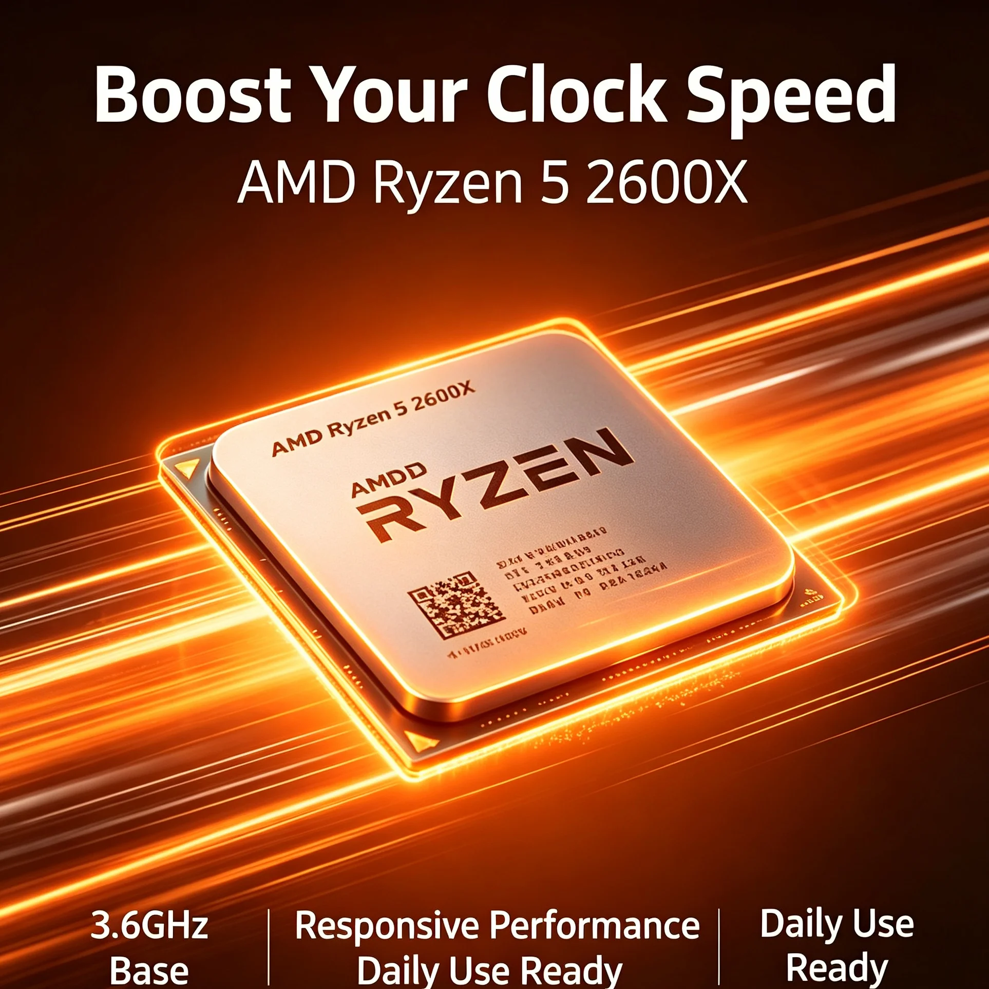 Pc Gaming Mid Range - Mittelklasse-Gaming-Desktop-Prozessor AMD R5 2600X 6C12T 3,6GHz