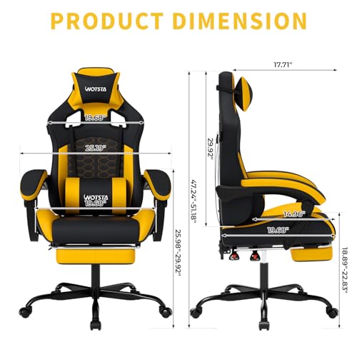 Gaming-Stuhl mit Massagefunkti – Pc Gaming Chair Bewertung und Preis