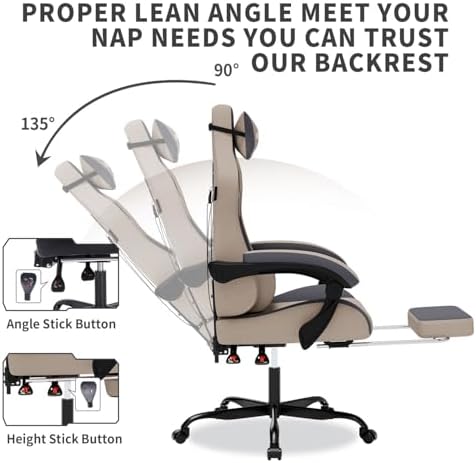 Gaming-Stuhl mit Massage, Ergo – Pc Gaming Chair Bewertung und Preis