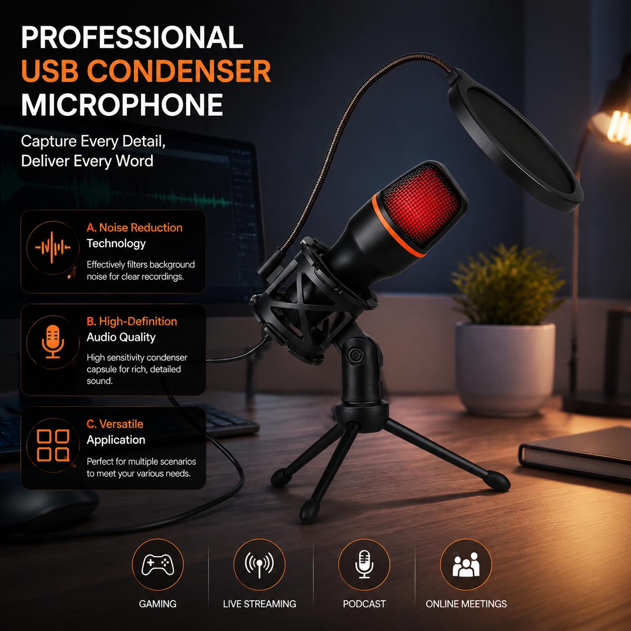 Professionelles Kondensatormik – Pc Gaming Youtubers Bewertung und Preis